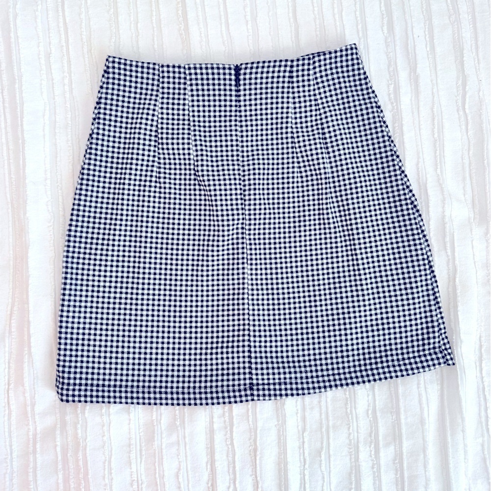 Brandy Melville John Galt Gingham Mini Skirt Size S - Picture 2 of 3
